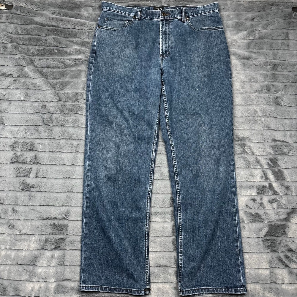 Jos. A. Bank Travelers Collection Mens 36x32 Straight Leg Jeans Medium Wash Blue